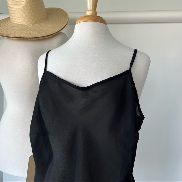 SOLD ❌ VINTAGE SHEER BLACK SLIP DRESS - Picture 4 of 5